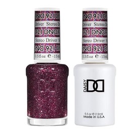 DND Gel Polish Set, Glitter Collection, UV Gel Polish and Air Dry Nail Lacquer, Matching Chip-Free Polish Duo, 921 Stereo Driver, 0.5 Fl Oz