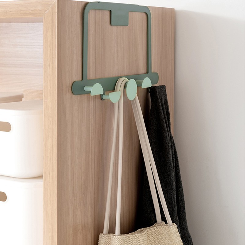 Over The Door Hooks Sturdy Prevent Scratches Iron Adhesive Door