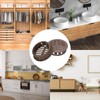 sourcing map 10Pcs 35mm/1.4in Air Vents Circular Soffit Vents, Brown
