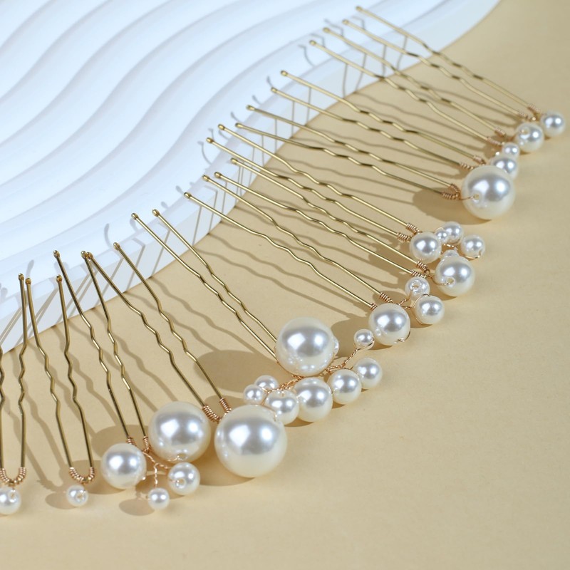 Pearl Bridal Hair Pins Handmade Wedding Accessories for Brides Women