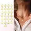 PATIKIL Initial Necklace Letter Necklace, Disc Pendant Alphabet Layered Necklace