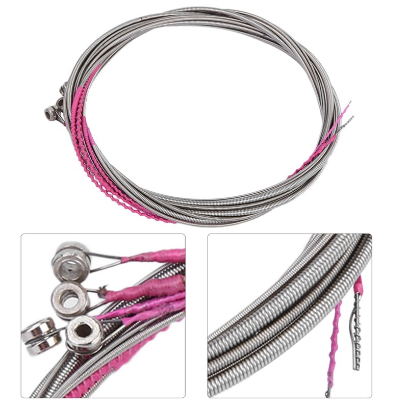 Silver Electric Bass Guitar Strings Steel 4 String Bass Musical