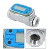 waltyotur 2PCS 1 Inch Digital Fuel Flow Meter, 2.6-26 GPM