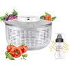 Electric Salad Spinner, 6L Lettuce spinner,Large Capacity Salad Vegetable Dryer,Fruit