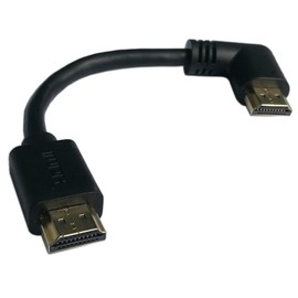 zdyCGTime 5 Inch HDMI Left Angle 90 Degree Vertical Right Cable -Supports 4K@60Hz, High Speed, HDMI 2.0 Ready - UHD, Ethernet & Audio Return - Video 4K 2160p, HD 1080p, 3D.(Male-Male)