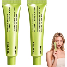 3pcs Serum Vitamina C con Glutatión y Vitamina E,Vitamina C Booster Shot,Sérum Facial Brillo Antiarrugas,Unifica el Tono y Suaviza la Piel,Suero Vitamina C,Cuidado Diario de la Piel (2pcs)
