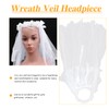 Lurrose Girl First Communion Veil White Veil Headband with Flower