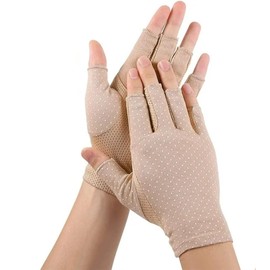 XuoAz UV-Sun-Protection Gloves Driving-Gloves Sunblock-Fingerless Non Slip Summer Outdoor Gloves for Women Girls