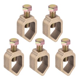 sourcing map Ground Rod Clamps Grounding Clamp 3/4" Wire Connectors Great for Pipe Range Pack of 5