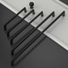 Amerdeco 10 Pack Matte Black Cabinet Pulls 5 Inch(128MM) Hole