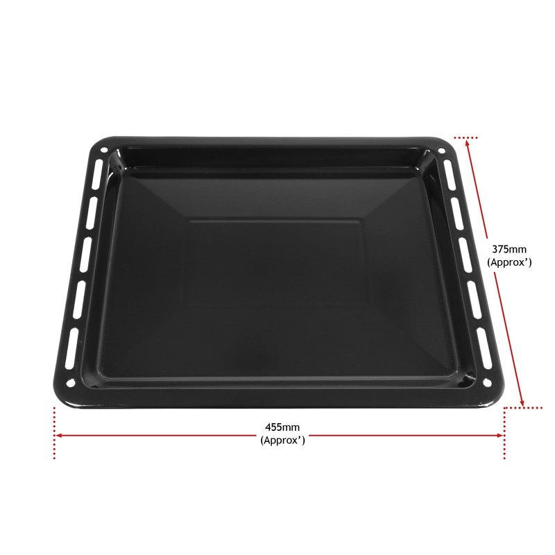 SPARES2GO Large Vitreous Enamel Oven Baking Tray Compatible with Flavel,