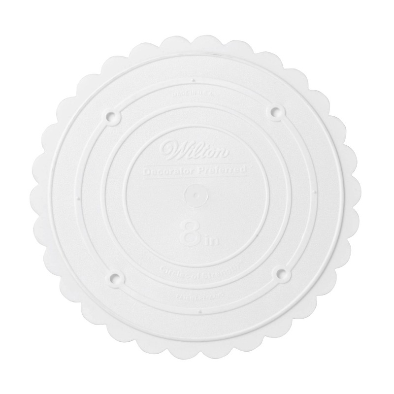 Wilton Scalloped Edge Cake Separators For Tiered Cake, 8-Inch Seperator