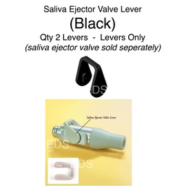 Unbranded/Generic Dental Saliva Ejector Valve Lever - (Levers only) Black - Qty  2 pieces