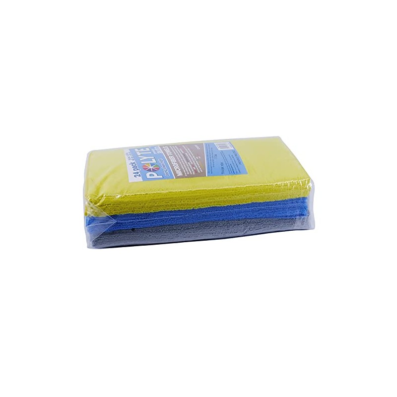 Polyte Toalla de Limpieza Microfibra Multiuso 300 gsm, 40.6x40.6 cm
