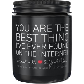 Gifts for Boyfriend - Scented Soy Wax Candle Made in USA, 9 oz - Romantic Gifts for Men by Mint Sugar Candle Company