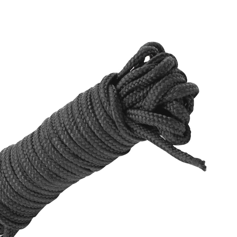 WedDecor 3mm Roman Blind Cord, 25 Meters Black Braided Cord