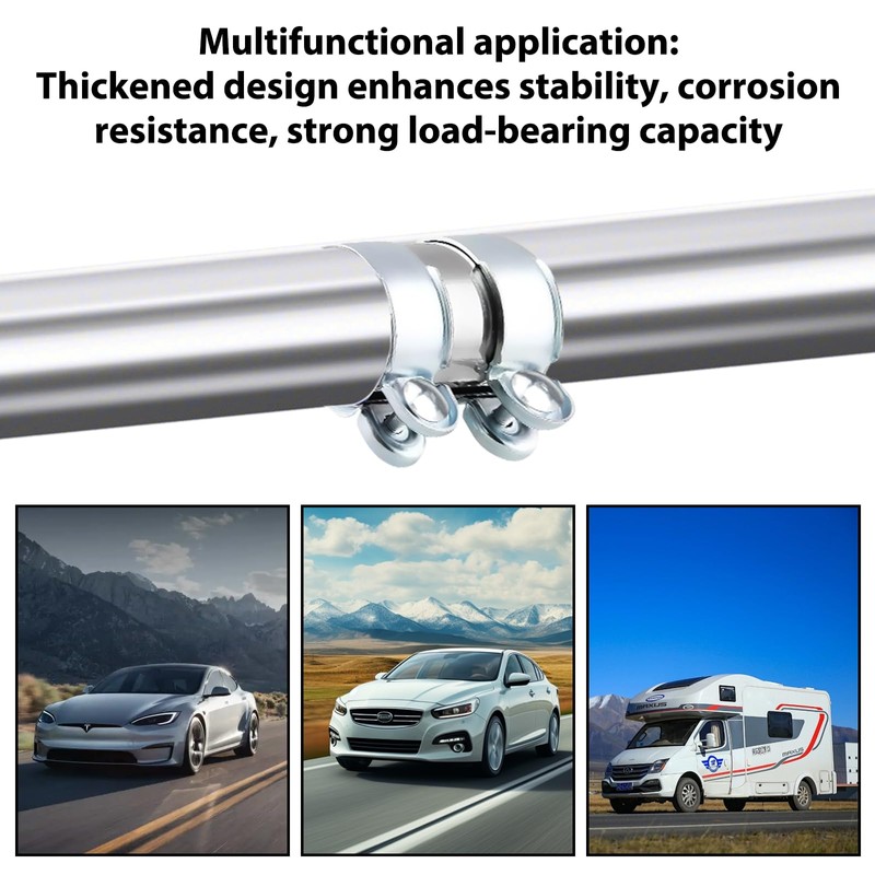 Exhaust Clamp Pipe Connector, 55mm, Stainless Steel