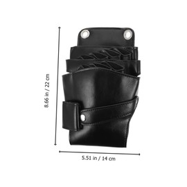 Vaguelly Hair Stylist Pouch Crossbody Bag Multipurpose Hairdressing Tool Storage with Wear Resistant PU Design for Salon Scissors and Barber