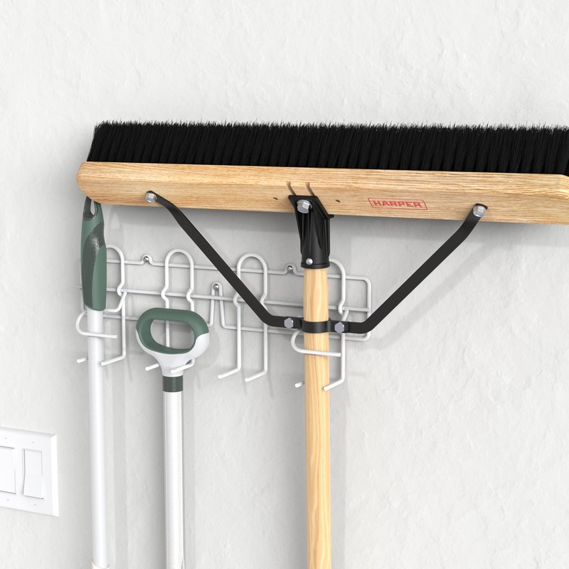 ClosetMaid 3462 Broom & Mop Holder for Wall or Door