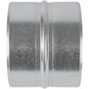 5'' Inch Galvanised Steel - Metal Duct Connector, Straight Pipe