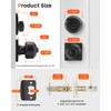 Haidms Entry Black Door Knobs and Deadbolt Combo Set, Keyed