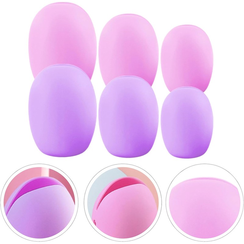 6piezas Protector De Brochas De Maquillaje De Reutilizable Funda Para