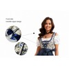 Dirndl Women's Midi Costume Dress Women's Dirndl Dress with Lace