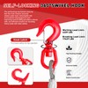 kuailebuy Steel Winch Cable,3/8" x 100' Wire Rope with Swivel