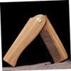 BIUDECO Beard Comb Case Wooden Hair Comb for Mustache Styling