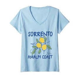 Womens Sorrento Lemon V-Neck T-Shirt