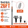 Kyxeuo Telescoping Light Bulb Changer for High Ceilings ，26FT Reach,