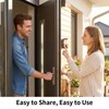 1 Pack Magnetic Brass Doorbell, Clear Sound Door Chime, Hands-Free
