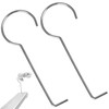 Alriedy Pack of 2 Shower Drain Lifting Hooks, Stainless Steel,