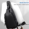KIOVINO Bolso de Hombro Antirrobo, Mochila Cruzada Impermeable, Con 4