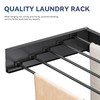 APEXCHASER Wall Mounted Clothes Drying Rack, Laundry Drying Rack Foldable,