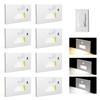 Jandov 4 Pack Motion Sensor Stair Lights Indoor Outdoor,Dimmable Motion