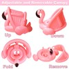 mciskin Flamingo Baby Pool Float with Canopy Inflatable Swimming Floats