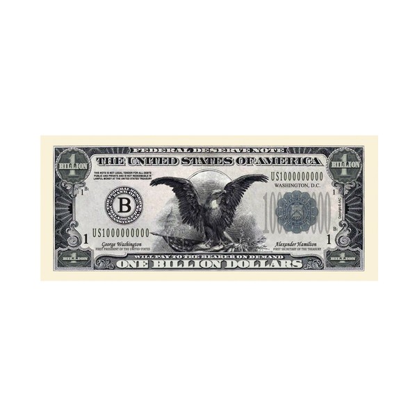 American Art Classics Pack of 50 - Classic Billion Dollar Bills