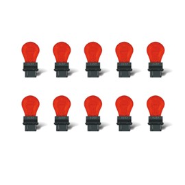 Rafeal Auto 3157 Red Light Bulb 10 Pack,3157red Automotive Brake Light Turn 3157red Miniature Bulb Mini Bulb Taillight Turn Signal Light,Replacement for Cars,Trucks,SUVs