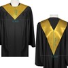 Endea Graduation Premium Adult V Stole Solid Color Unisex (Gold)
