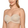 Delimira Women’s Minimizer Strapless Bra with Underwired without Padding without