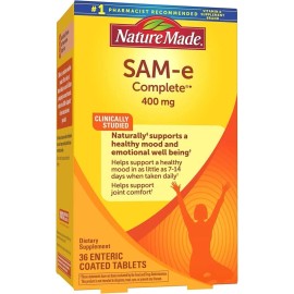 Nature Made SAM-e Complete 400 mg, 36 Tablets - SEALED