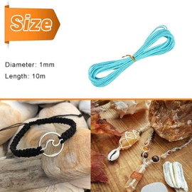 30-Color Waxed Polyester Cord, 1mm Waxed Thread-10m Each Color,Macrame Bracelet Thread Artisan String,Bracelet Cord Wax Coated String,DIY Jewelry Making Friendship Bracelets