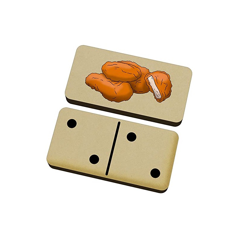 Azeeda 'Chicken Nuggets' Domino Set & Box (DM00035074)