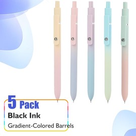 Vanhench Gel Pens, Birthday Gifts for Women, Preppy Stuff, Teen Girl Gifts Trendy Stuff, Aesthetic Pens for Journaling, Cool Stuff, Ideal Gifts for 8 9 10 11 12 13 14 Year Old Girl (5 Pcs Gradient)