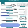 LELELUK 16-Piece Filling Tool Kit with Lab Scoops, Lab Spoon