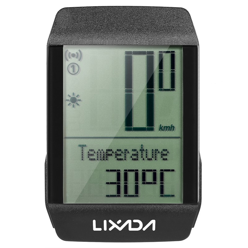 Lixada Wireless Bike Cycle Computer Waterproof Bicycle Speedometer Odometer with