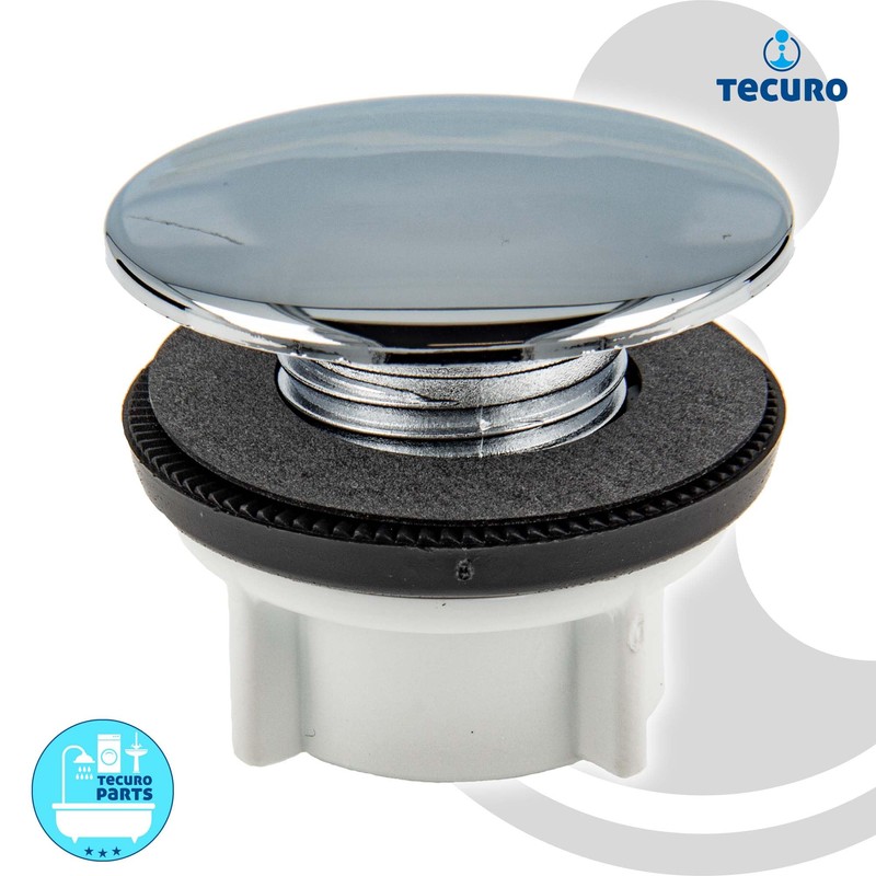 tecuro Tap Hole Plug Cover Rosette Diameter 42 mm Stainless