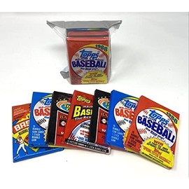 100 OLD VINTAGE TOPPS BASEBALL CARDS ~ SEALED WAX PACKS LOT!