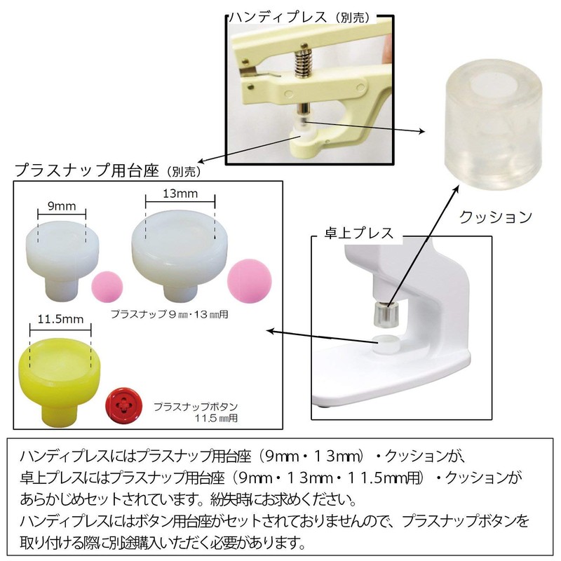 KIYOHARA Suncoccoh SUN15-94 Tabletop Press Dedicated for Plastic Snap